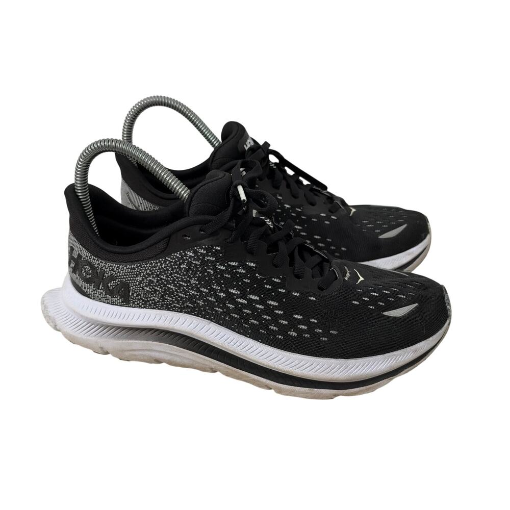 Hoka One One Kawana Shoes Womens Size 7.5 B Black White Running Sneakers